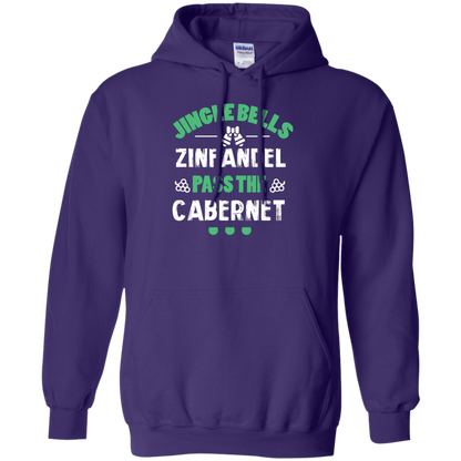 Christmas T-Shirt Jingle Bells Zinfandel Pass The Cabernet Purple