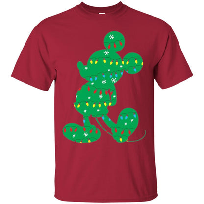 Christmas T-shirt Disney Mickey Mouse Fairy Lights Cardinal