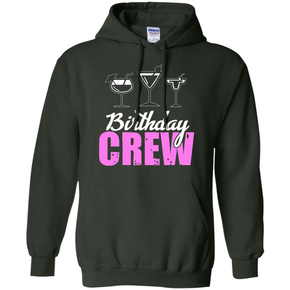 Birthday Crew Funny Girls Birthday Squad T-shirt Forest Green