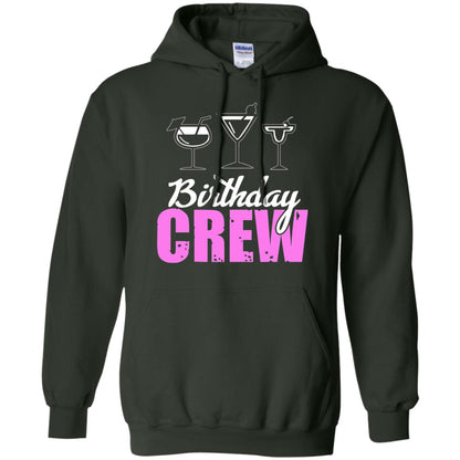Birthday Crew Funny Girls Birthday Squad T-shirt Forest Green