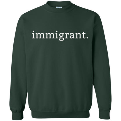 Anti Racism T-shirt Immigrant Simple Minimalist Forest Green