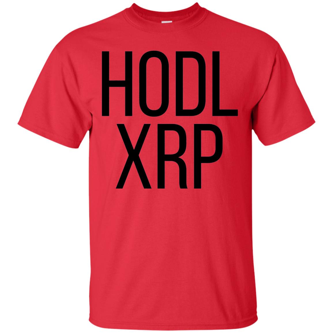 Hodl Xrp Ripple Cryptocurrency Alt Coin T-shirt Red
