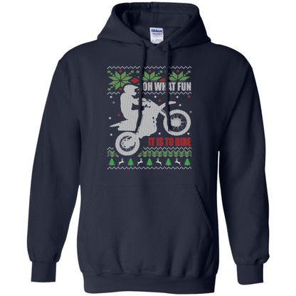 Motorbike T-shirt Oh What Fun It Is To Ride Navy