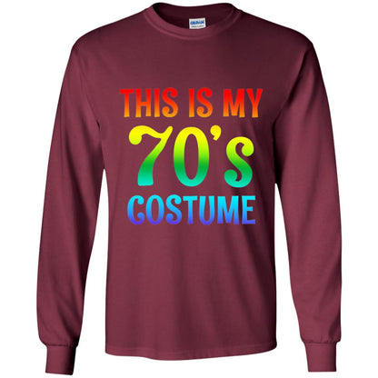 This Is My 70_s Costume T-shirt Maroon