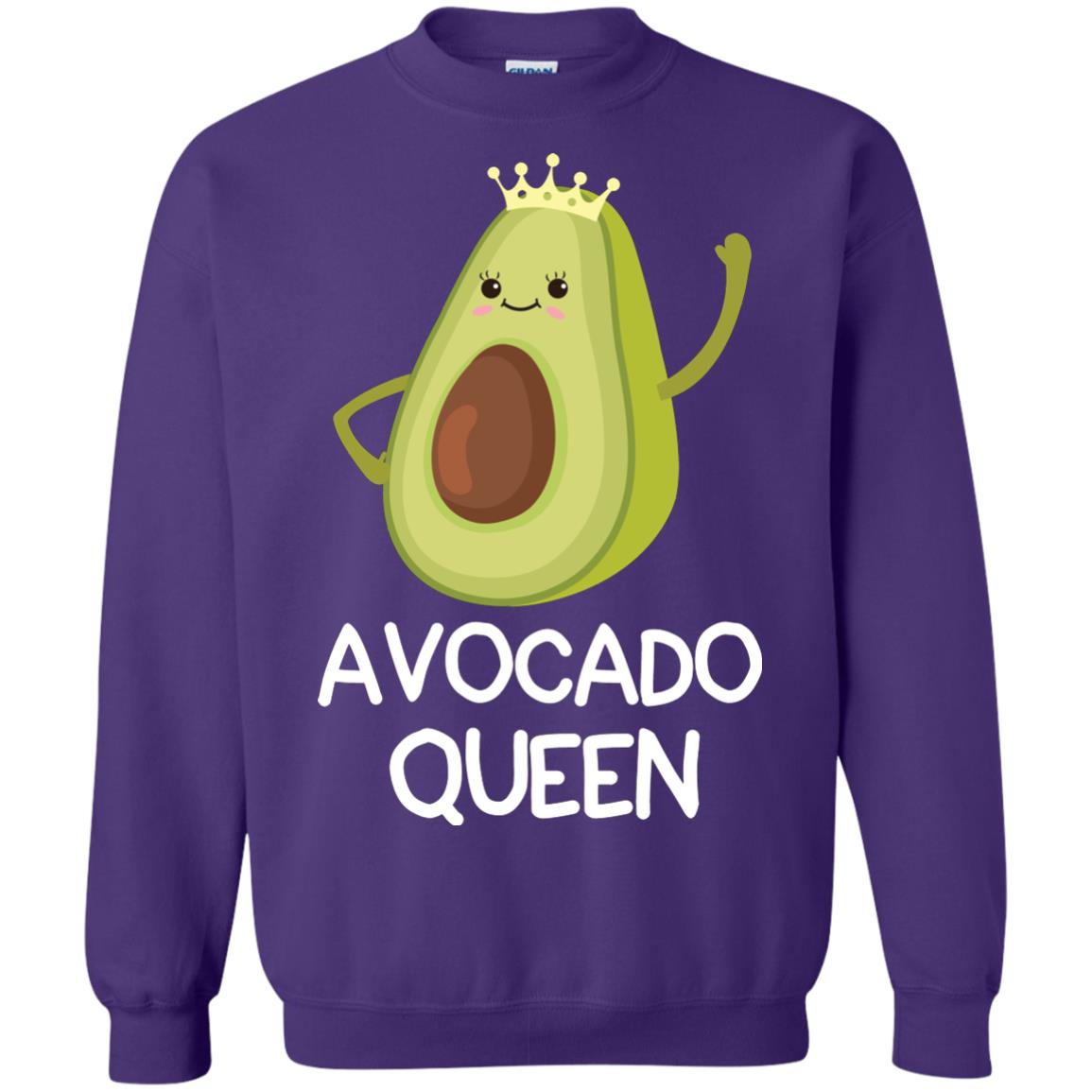 Avocado Queen Vegetarian Shirt For Girls Purple