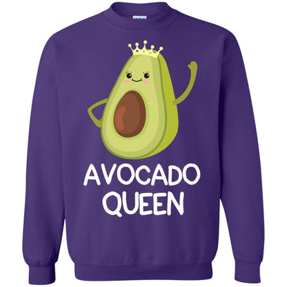 Avocado Queen Vegetarian Shirt For Girls Purple