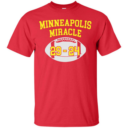 Football Lover T-shirt Minneapolis Miracle Red