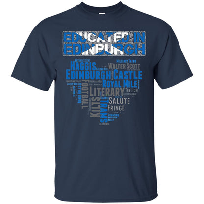 Edinburgh T-shirt Educated In Edinburgh Navy