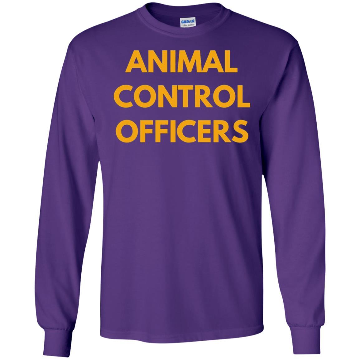 Animals Shelter T-shirt Animal Control Officers T-shirt Purple
