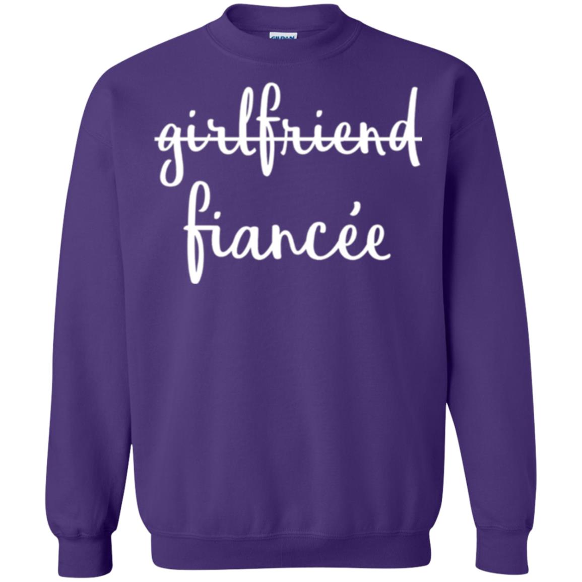 Fiance Engagement Party T-shirt Girlfriend Fiancee Purple