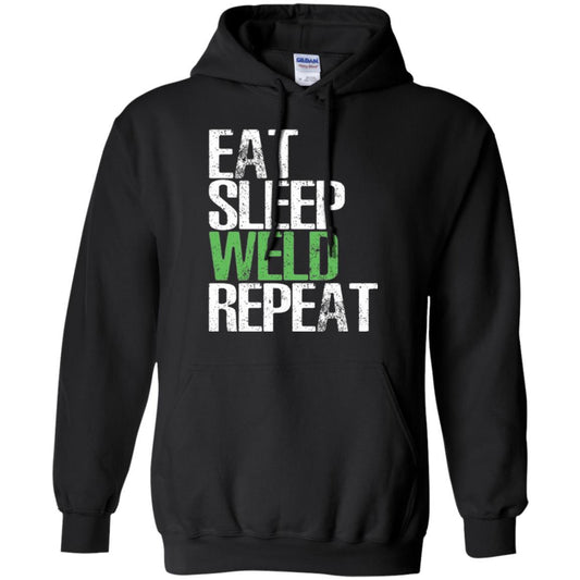 Welding T-shirt Eat Sleep Weld Repeat Black