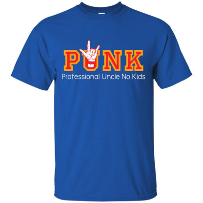 Uncle T-shirt Punk Professional Uncle No Kids Royal