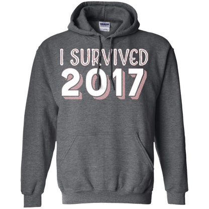 New Year_s T-shirt I Survived 2017 Dark Heather