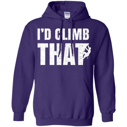 Rock Mountain Climbing T-shirt I_d Climb That Purple