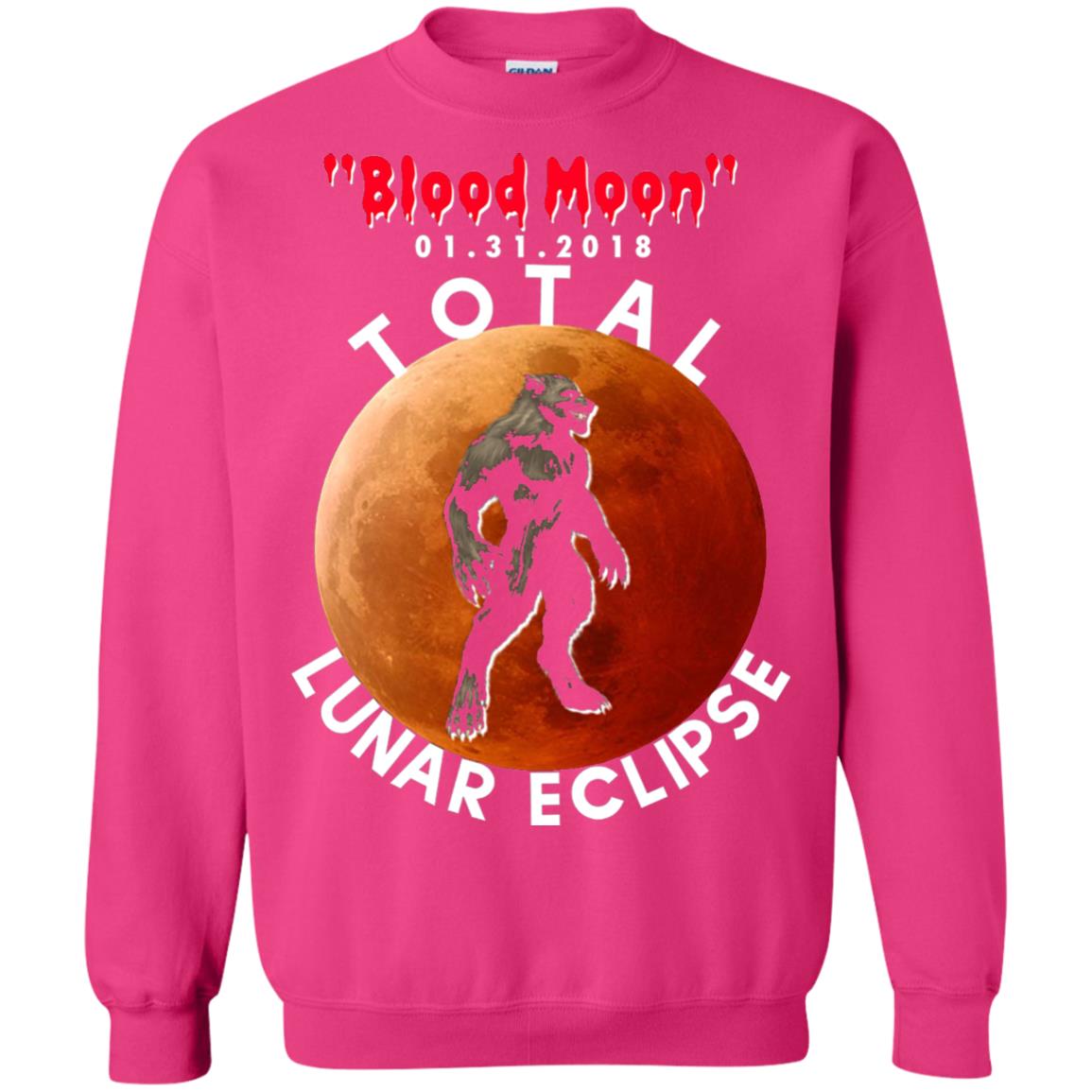 Best Total Lunar Eclipse Shirt 2018 - Blood Moon Werewolf T-shirt Heliconia