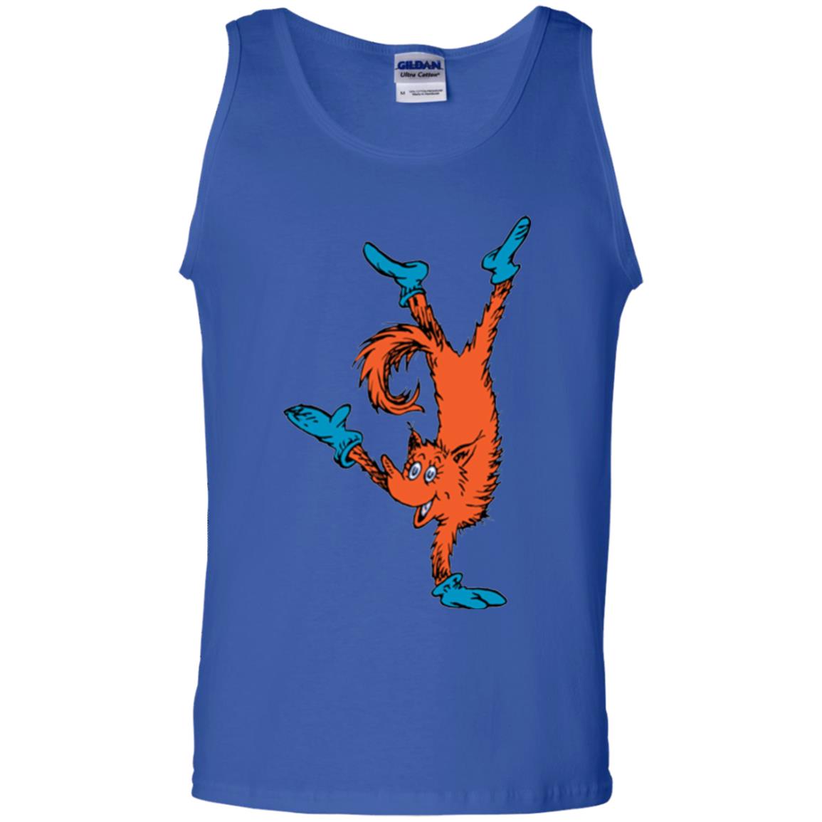 Dr. Seuss Fox In Socks Handstand Book Lover T-shirt Royal