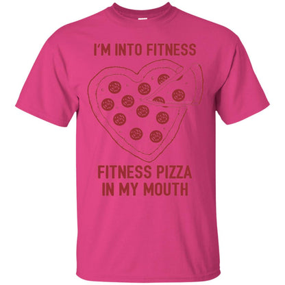 Pizza Lover T-shirt Fitness Pizza In My Mouth Heliconia