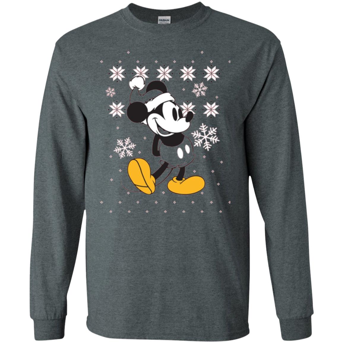 Christmas T-shirt Disney Mickey Mouse Dark Heather