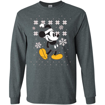 Christmas T-shirt Disney Mickey Mouse Dark Heather