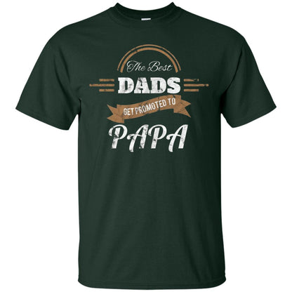 Promoted To Papa Shirt Grandpa Announcement T-shirt Forest