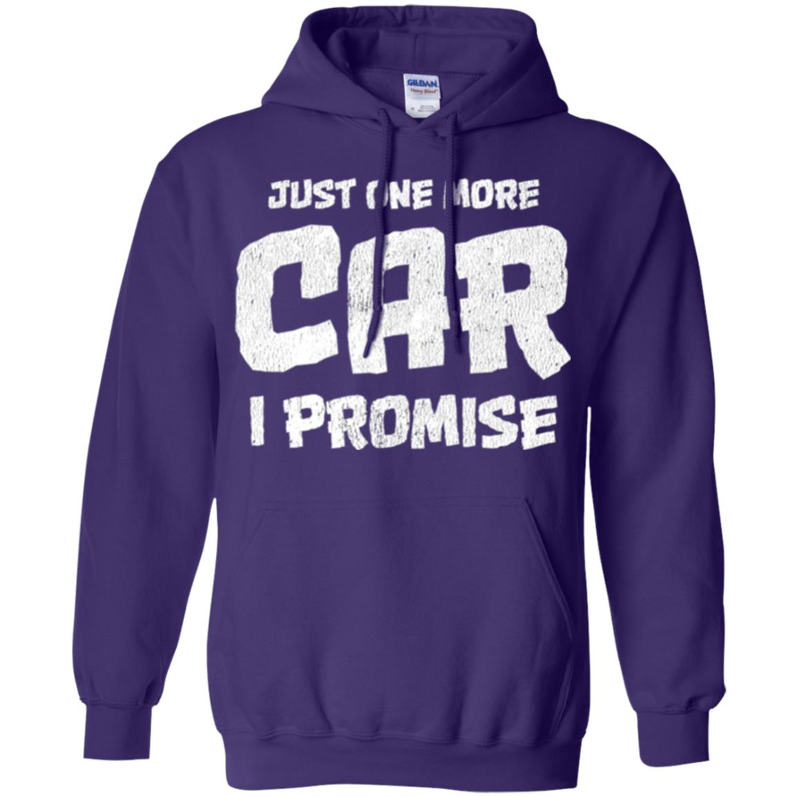 Car Lovers T-shirt Just One More Car I Promise Purple