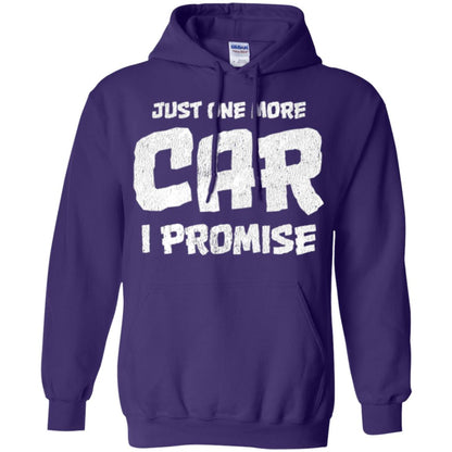 Car Lovers T-shirt Just One More Car I Promise Purple