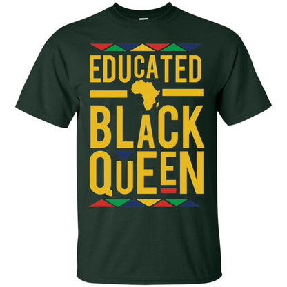 African Dna Pride T-shirt Dashiki Educated Black Queen Forest