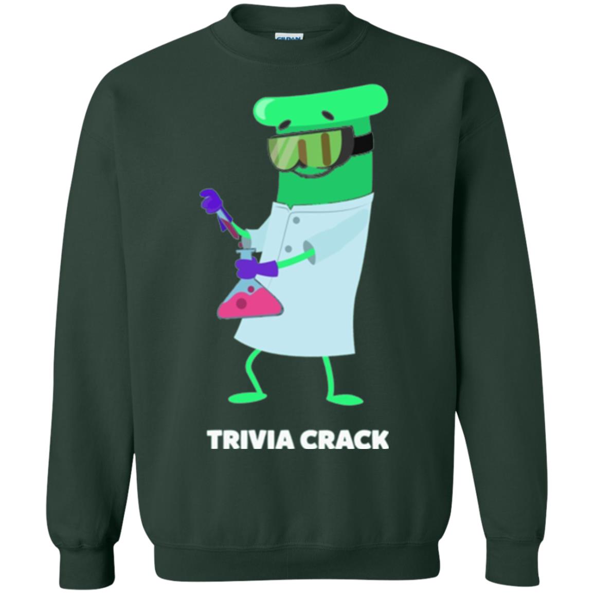 Cute Trivia Crack Scientist Al T-shirt Forest Green