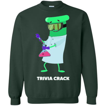 Cute Trivia Crack Scientist Al T-shirt Forest Green