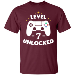 Senenth Birthday T-shirt Level 7 Unlocked