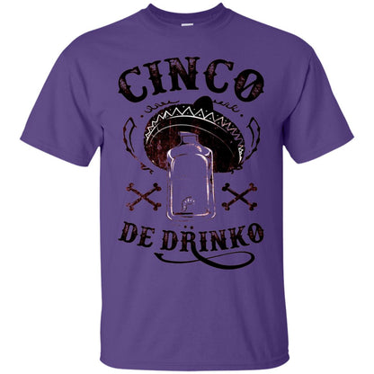 Badass Cinco De Drinko T-shirt Funny Cinco De Mayo Purple