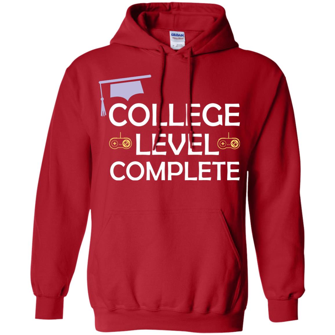 College Level Complete Funny College Graduation Shirt Red