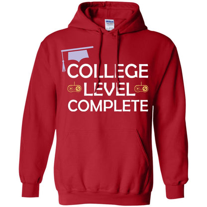 College Level Complete Funny College Graduation Shirt Red