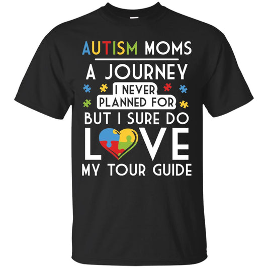 Autism Mom Shirt Autism Mom A Journey Of Love Black