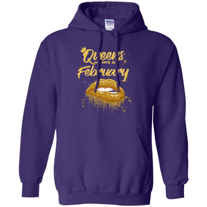 Black Women T-shirt Queens Are Born In February Birthday Purple
