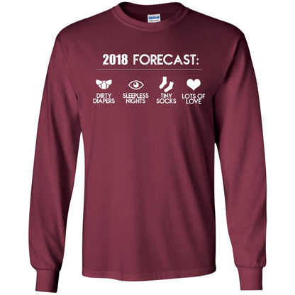 Funny New Dad For Expecting Fathers Daddy T-shirt Maroon