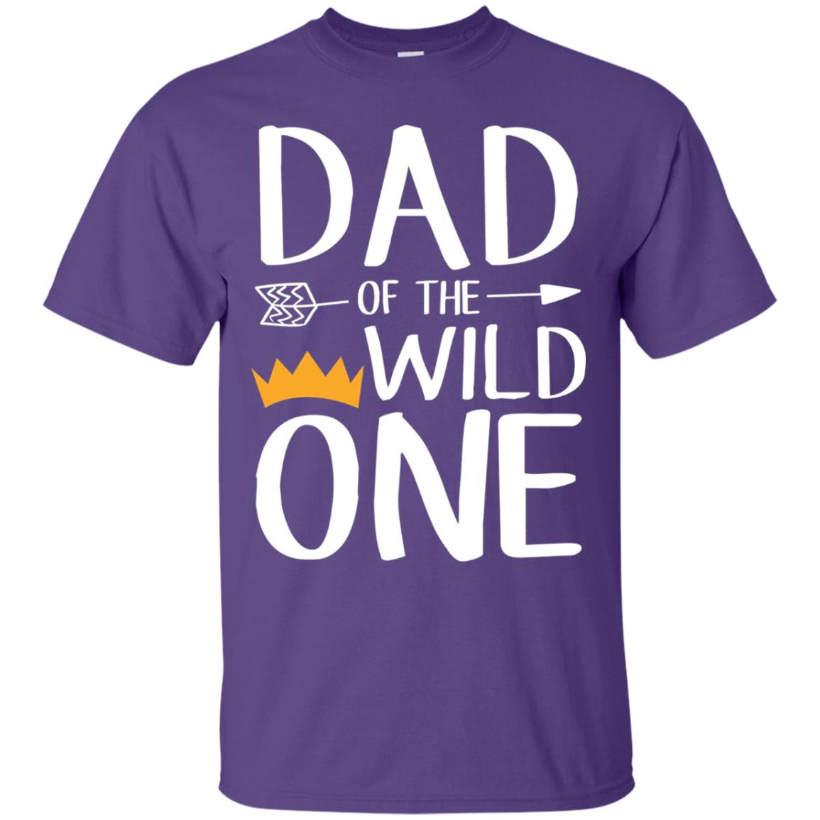 Dad Of The Wild One Thing 1st Birthday Shirt Purple