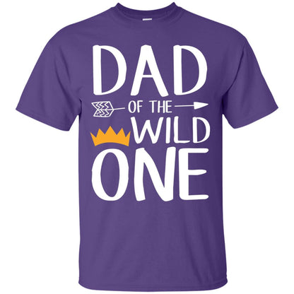 Dad Of The Wild One Thing 1st Birthday Shirt Purple