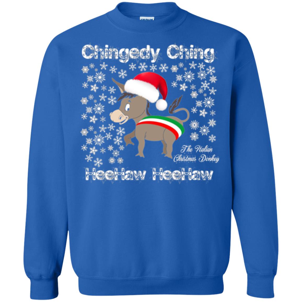 Christmas T-shirt The Italian Christmas Donkey Royal