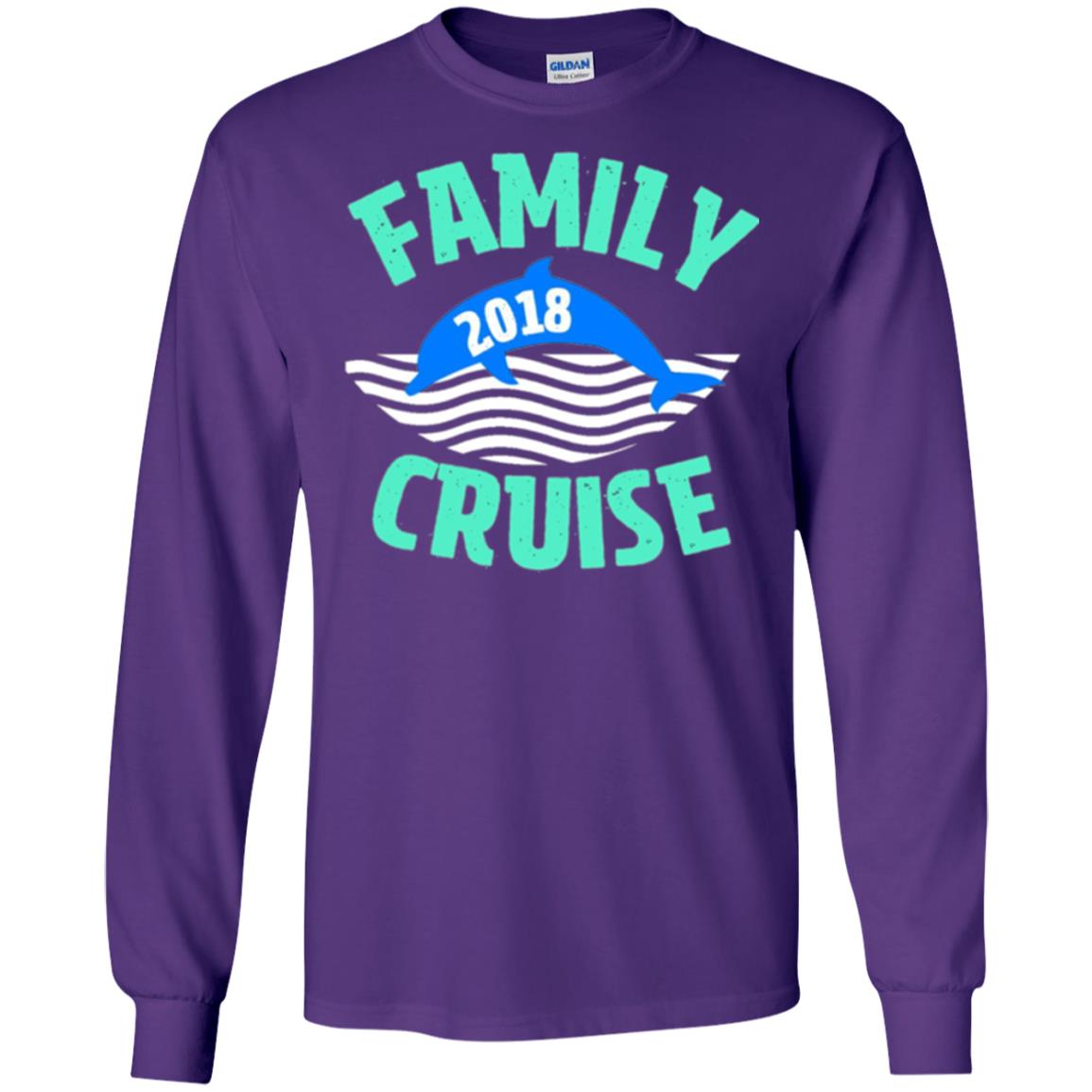 Family T-shirt Cruise Vacation 2018 Purple