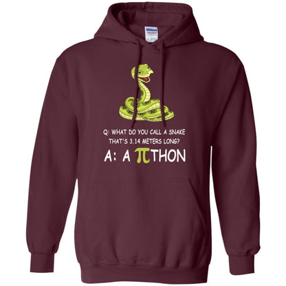 What Do You Call A Snake That's 3.14 Meters Long Shirt Maroon