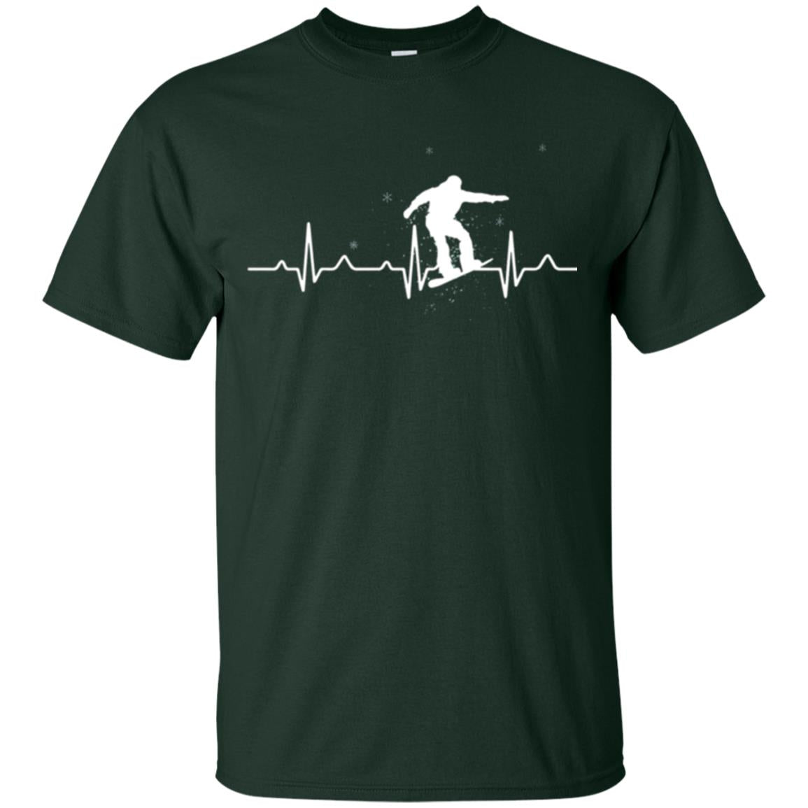 Heartbeat Snowboarding T-shirt Forest Green