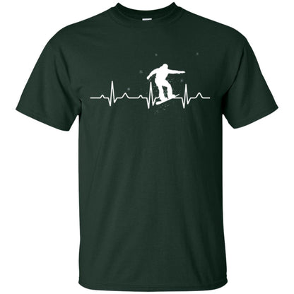 Heartbeat Snowboarding T-shirt Forest Green