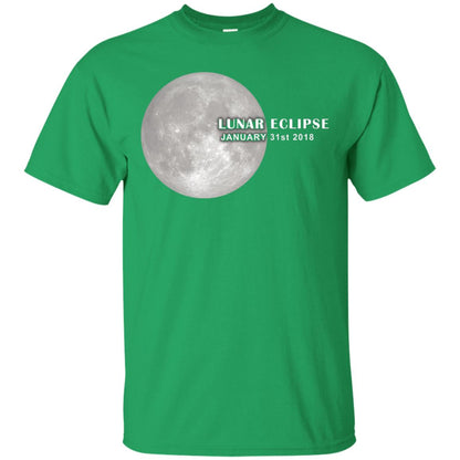 Eclipse January 31st 2018 Total Lunar Eclipse Shirts Irish Green