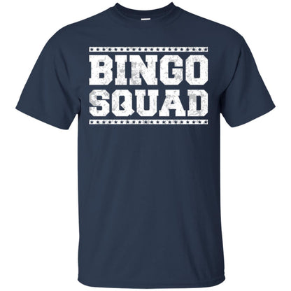 Bingo Squad Distressed Style Lucky Player T-shirt Navy