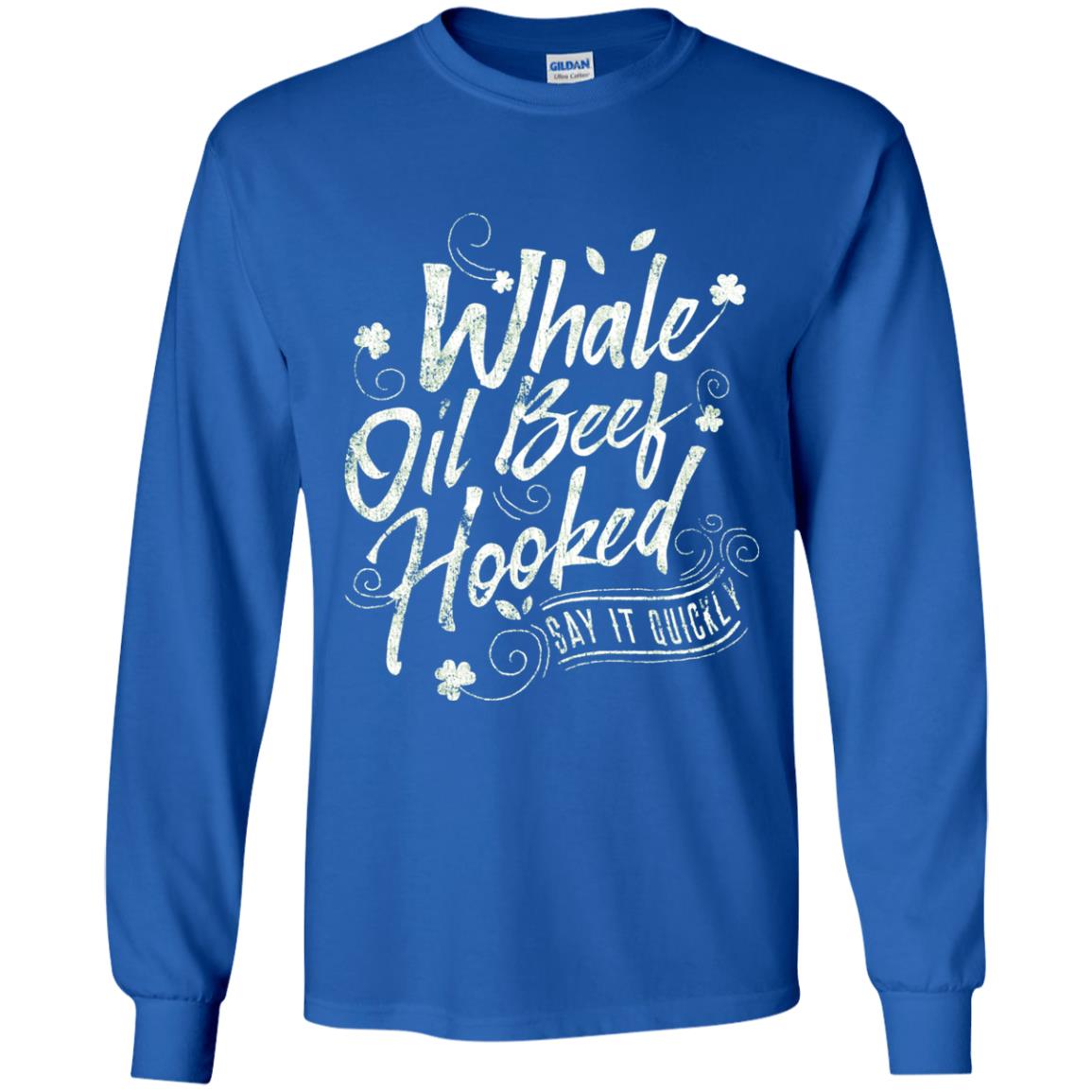 Whale Oil Beef Hooked T-shirt Royal