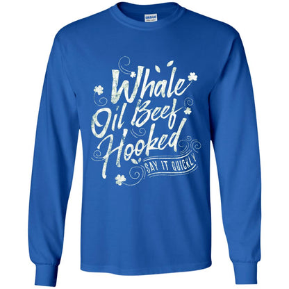 Whale Oil Beef Hooked T-shirt Royal