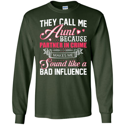 Aunt T-shirt They Call Me Aunt Forest Green