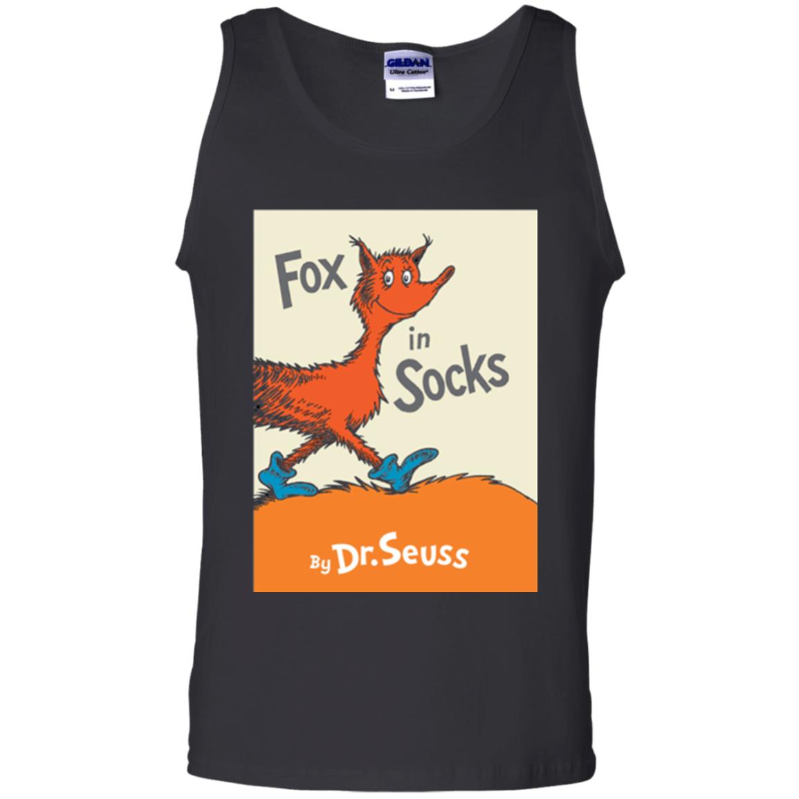 Dr. Seuss Fox In Socks Book Lover T-shirt Black