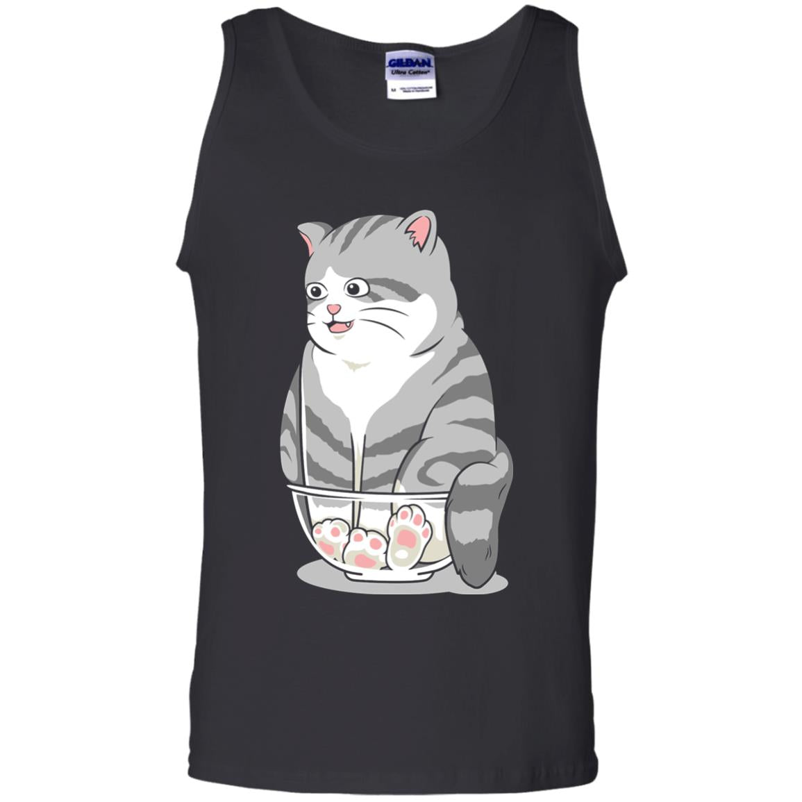 Cat Smile Cat Lover T-shirt Black